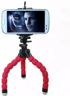 

BUY SURETY Sponge Flexible Octopus Tripod with Phone Holder For iPhone Samsung Huawei Xiaomi motorola Lenovo HTC Honor and all Smartphones and Video Cameras Tripod(Multicolor, Supports Up to 1000 g)
