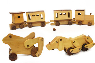 

Aatike Train & Dog & Frog(Multicolor)