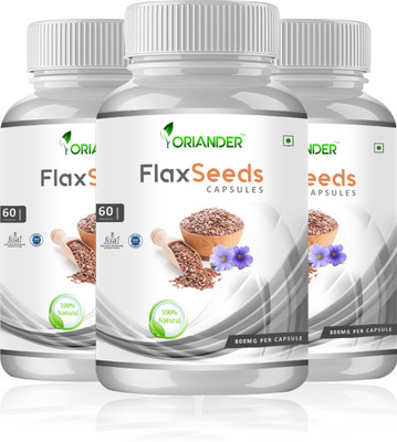 

Oriander 100 % Natural & Organic Flax Seed Extract 800 Mg 60 Capsules(270 g)