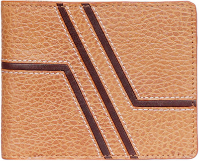 

Justanned Men Tan Genuine Leather Wallet(3 Card Slots)