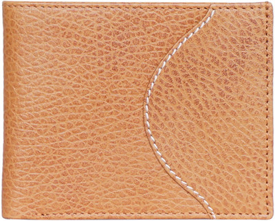 

Justanned Men Tan Genuine Leather Wallet(3 Card Slots)