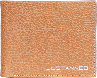

Justanned Men Tan Genuine Leather Wallet(3 Card Slots)