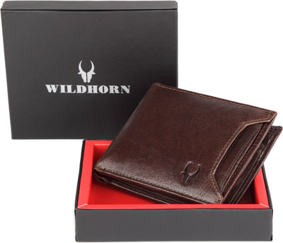 

WildHorn Men Casual Brown Genuine Leather Wallet(5 Card Slots)
