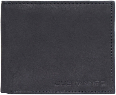 

Justanned Men Black Genuine Leather Wallet(6 Card Slots)