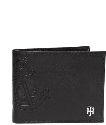 

Tommy Hilfiger Men Black Genuine Leather Wallet(4 Card Slots)