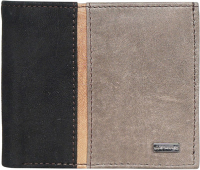 

Justanned Men Black Genuine Leather Wallet(6 Card Slots)