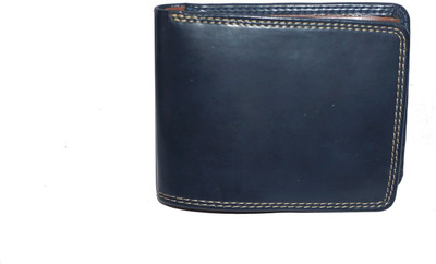 

APF COLLECTION Men Blue Genuine Leather Wallet(4 Card Slots)