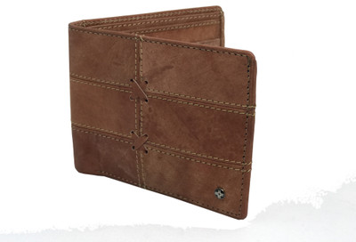 

JL Collections Men Brown Genuine Leather Wallet(6 Card Slots), Light brown