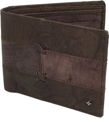 

JL Collections Men Brown Genuine Leather Wallet(6 Card Slots), Dark brown
