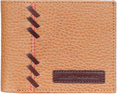 

Justanned Men Tan Genuine Leather Wallet(3 Card Slots)