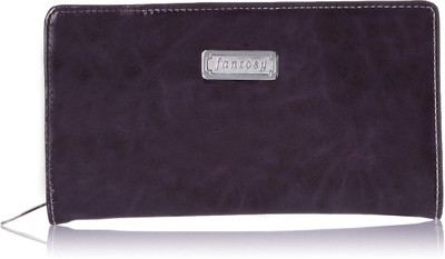 

Fantosy Women Casual Purple Canvas Wallet(4 Card Slots)