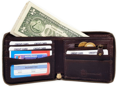 

Wildland Men Brown Genuine Leather Wallet(7 Card Slots)