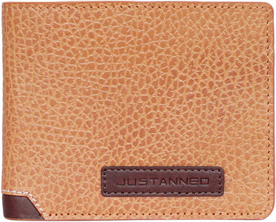 

Justanned Men Tan Genuine Leather Wallet(3 Card Slots)