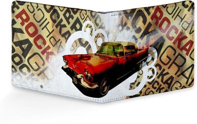 

SL COLLECTIONS Boys Multicolor, Tan Canvas, Artificial Leather Wallet(4 Card Slots)