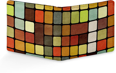 

SL COLLECTIONS Boys Multicolor, Tan Canvas, Artificial Leather Wallet(4 Card Slots)