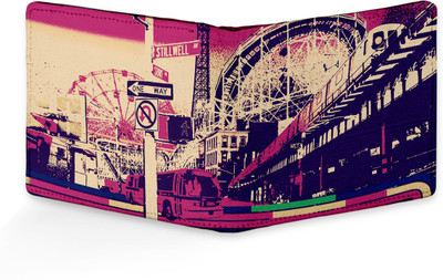 

SL COLLECTIONS Men Multicolor Canvas, Artificial Leather Wallet(6 Card Slots)