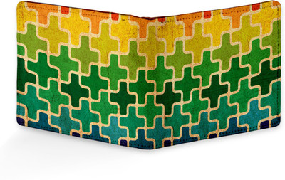 

SL COLLECTIONS Boys Multicolor Canvas, Artificial Leather Wallet(6 Card Slots), Mutlicolor