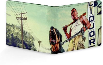 

SL COLLECTIONS Men Multicolor Canvas, Artificial Leather Wallet(4 Card Slots)
