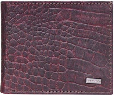 

Justanned Men Brown Genuine Leather Wallet(6 Card Slots)