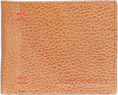 

Justanned Men Tan Genuine Leather Wallet(3 Card Slots)