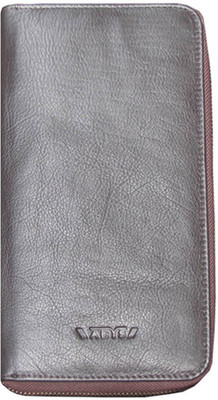 

ABYS Men Brown Genuine Leather Wrist Wallet(10 Card Slots)