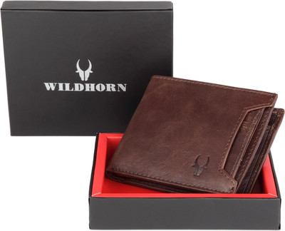 

WildHorn Men Formal Brown Genuine Leather Wallet(5 Card Slots)