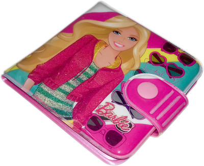 

kidoz kingdom Girls Pink Plastic Wallet(4 Card Slots)