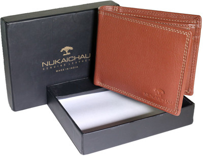 

NUKAICHAU Men Brown, Black Genuine Leather Wallet(9 Card Slots)