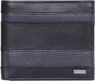 

Justanned Men Black Genuine Leather Wallet(8 Card Slots)