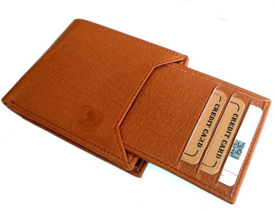 

SP Men Tan Artificial Leather Wallet(9 Card Slots)