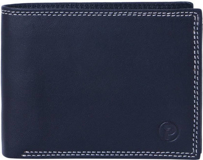 

posshusa Men Blue Genuine Leather Wallet(18 Card Slots)
