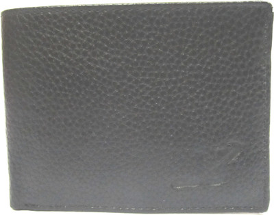 

JJ Men Black Artificial Leather Wallet(7 Card Slots)