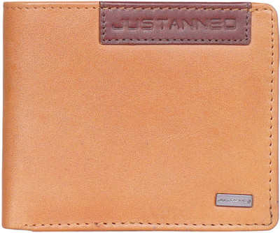 

Justanned Men Tan Genuine Leather Wallet(6 Card Slots)