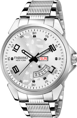 

Fabiano New York FNY114 New Generation White Dial Silver Stainless Steel StrapStandard Day & Date Working Wrist Watch - For Men
