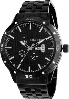 Swiss Trend Robust Black Dial Men Analog Watch  - For Men