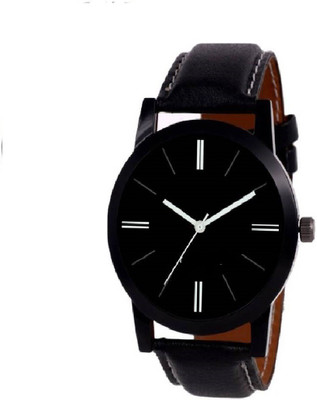 

wilson New Black Leather Strap Staylish Look Designer Watch For Couple And Men And Women Watch - For Boys watch Watch - For Boys