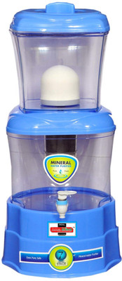 Aquagrand Aqua Mineral Pot 16 L 16 L Gravity Based Water Purifier(Multicolor)