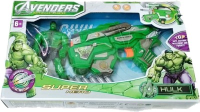 

ClueSteps Avenger Super Hero Hulk with Weapon(Multicolor)