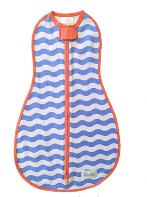 

Woombie Summer Waves NB Baby Carrier(Blue, White, Back Carry)