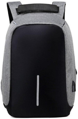 

Techtest Grey Anti Theft Water Proof Backpack 25 L Backpack(Grey, Black), Dark grey