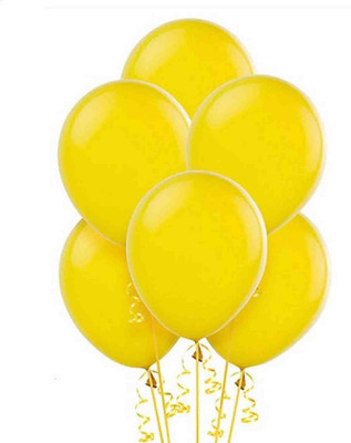 

PTCMart Solid METALLIC YELLOW Balloon(Yellow, Pack of 25)