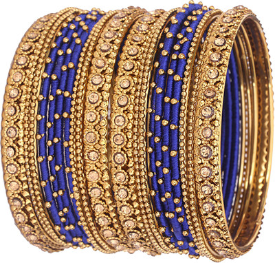 NMII Fabric, Metal Zircon Bangle Set(Pack of 20)