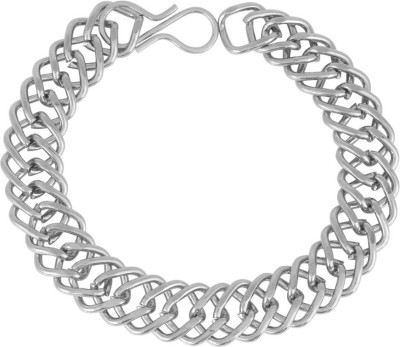 memoir Stainless Steel Rhodium Bracelet