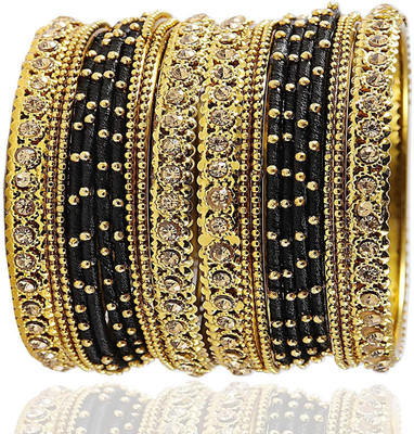 NMII Metal, Fabric Zircon Bangle Set(Pack of 20)