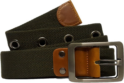 

TOUGH Men & Women Casual Green Canvas Belt