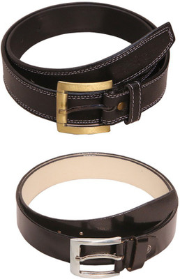 

Lee Topper Men Casual, Evening, Formal, Party Black Artificial Leather Belt