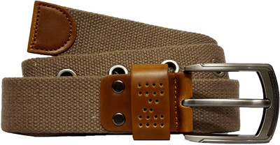 

TOUGH Men & Women Casual Beige Canvas Belt