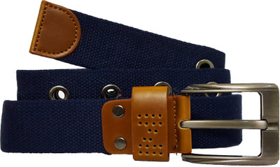 

TOUGH Men & Women Casual Blue Canvas Belt