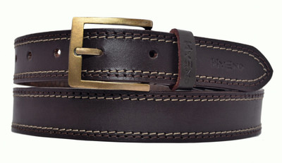 

HyEnd Men Formal, Casual, Evening, Party Brown Genuine Leather Belt, Dark-brown