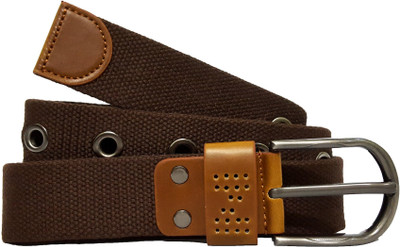 

TOUGH Men & Women Casual Brown Canvas Belt